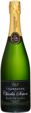 Шампанское "Charles Simon" Blanc de Blancs Brut, Champagne AOC, 2019